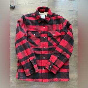 Buffalo Plaid Fleece-lined Shirt Jacket